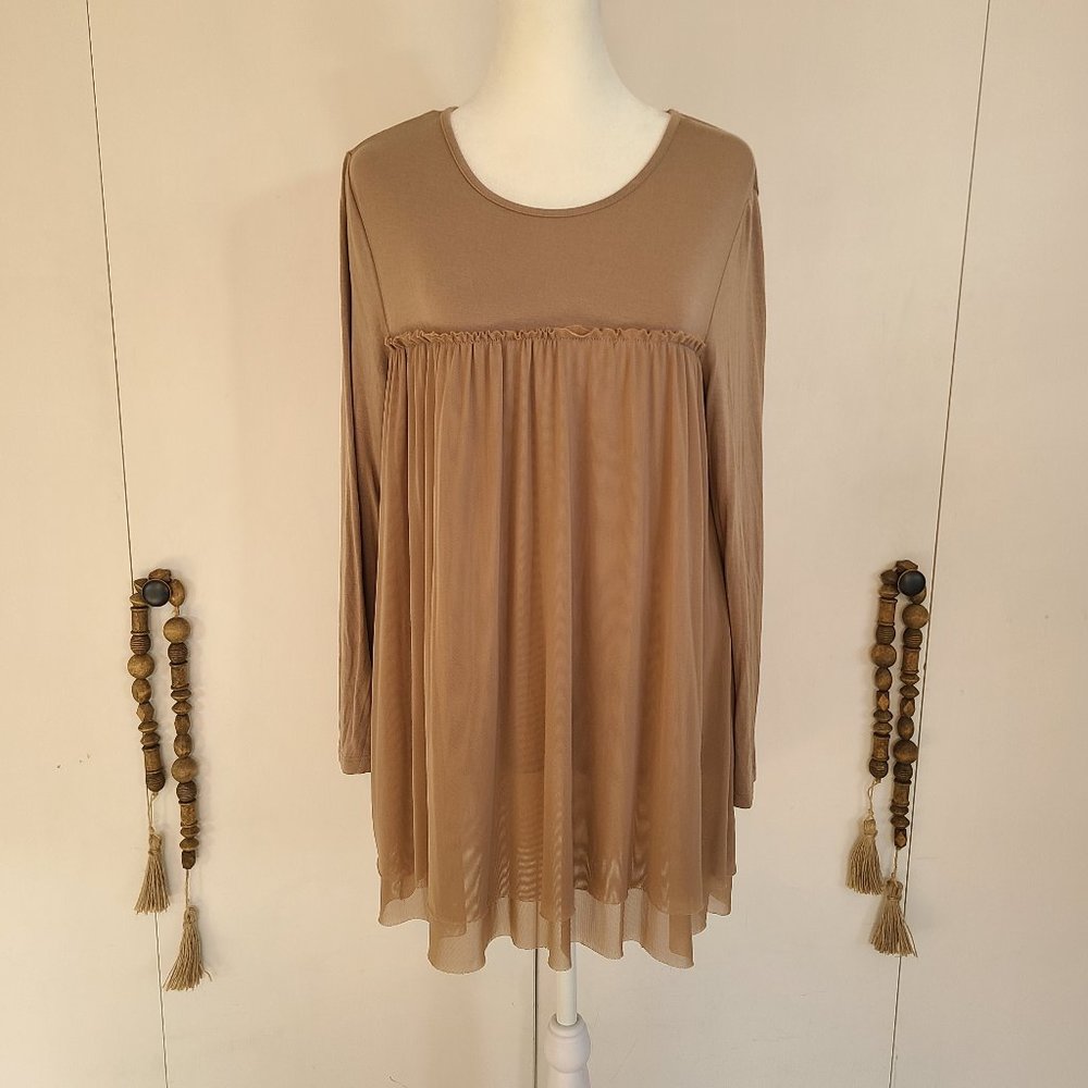Matilda Jane Long Sleeve Women’s Layered  Tule Top